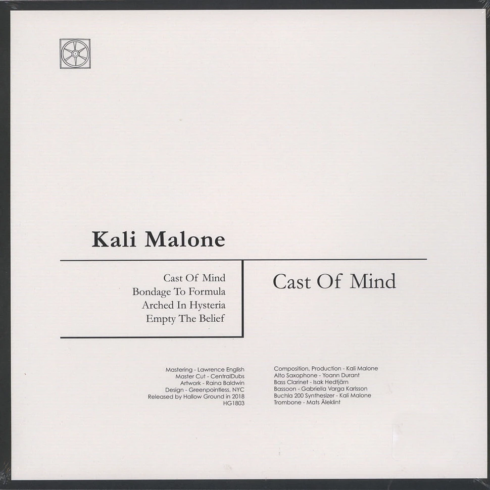 Kali Malone - Cast Of Mind