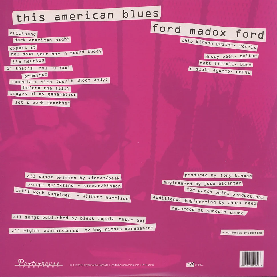 Ford Madox Ford - This American Blues