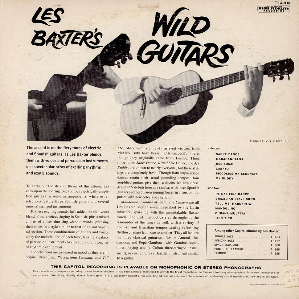 Les Baxter & His Orchestra - Les Baxter's Wild Guitars