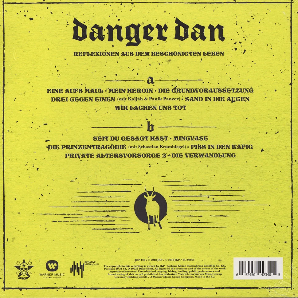 Danger Dan - Reflexionen Aus Dem Beschönigten Leben Black Vinyl Edition