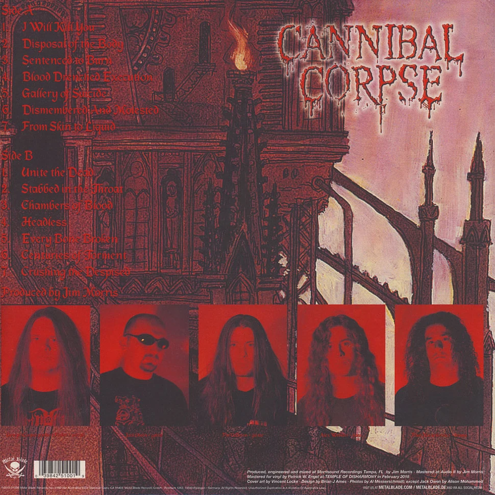 Cannibal Corpse - Gallery Of Suicide - 20th Anniversary Edition - Vinyl ...