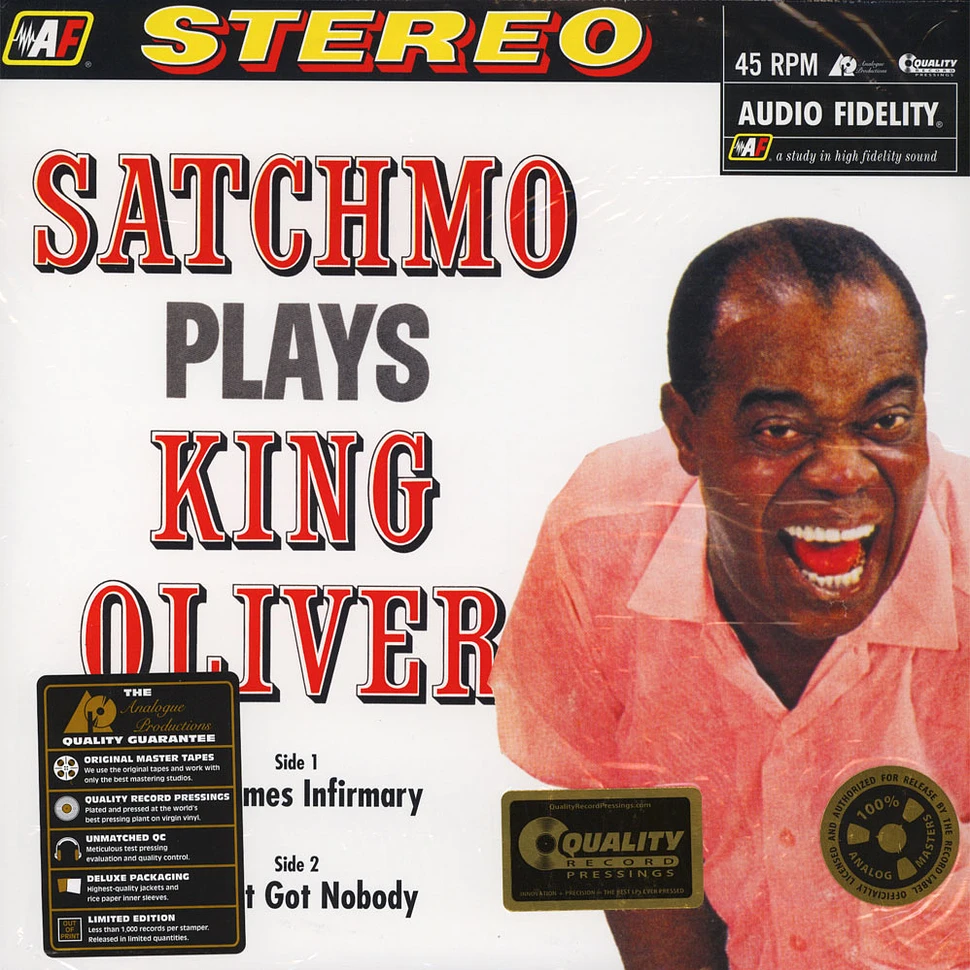 Louis Armstrong - Satchmo Plays King Oliver 45RPM, 180g Vinyl Edition