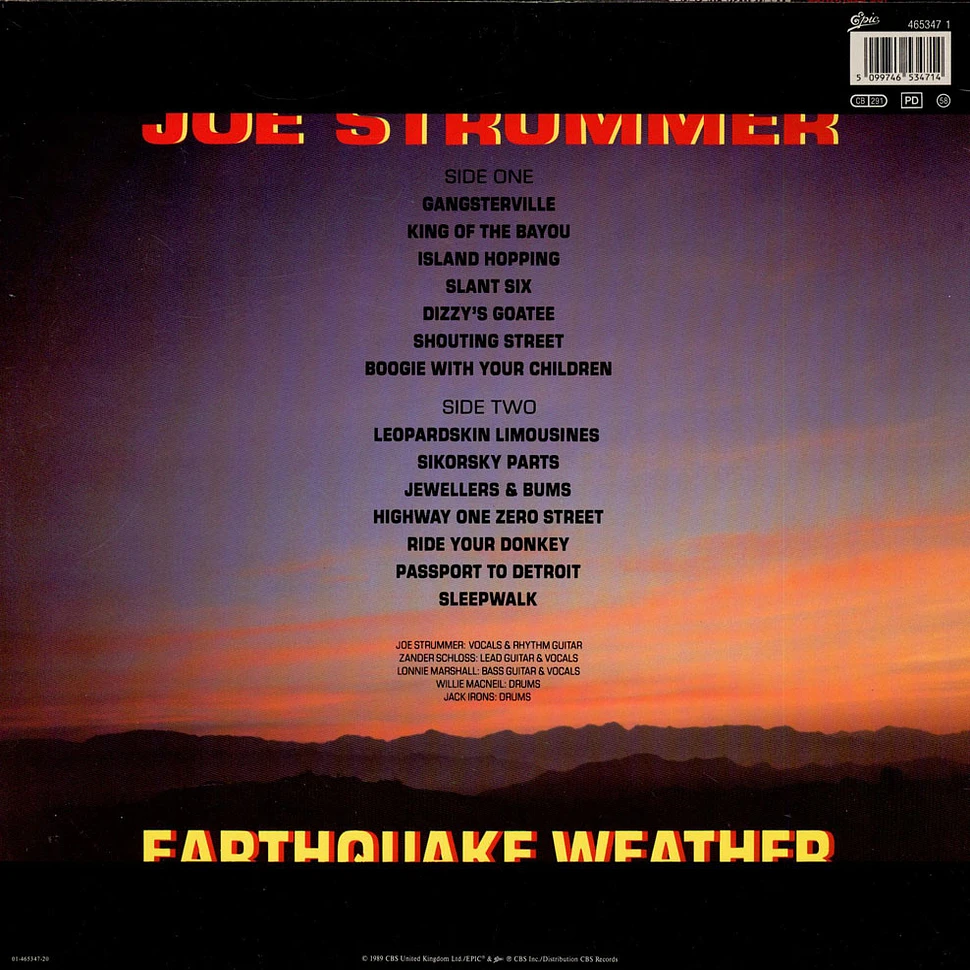 Joe Strummer - Earthquake Weather