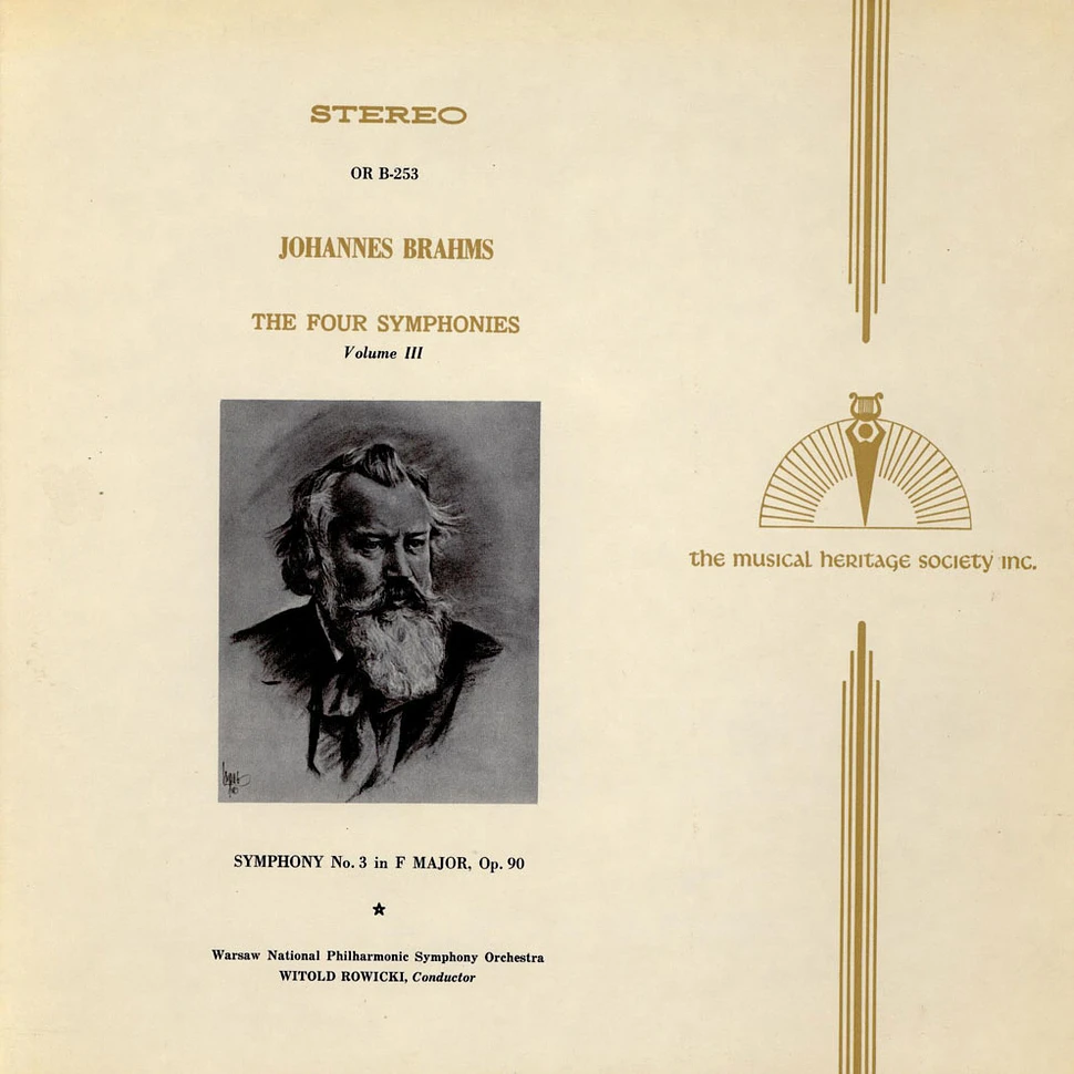 Johannes Brahms, Orkiestra Symfoniczna Filharmonii Narodowej, Witold Rowicki - The Four Symphonies-Volume 1 / Symphony No. 1 In C Minor