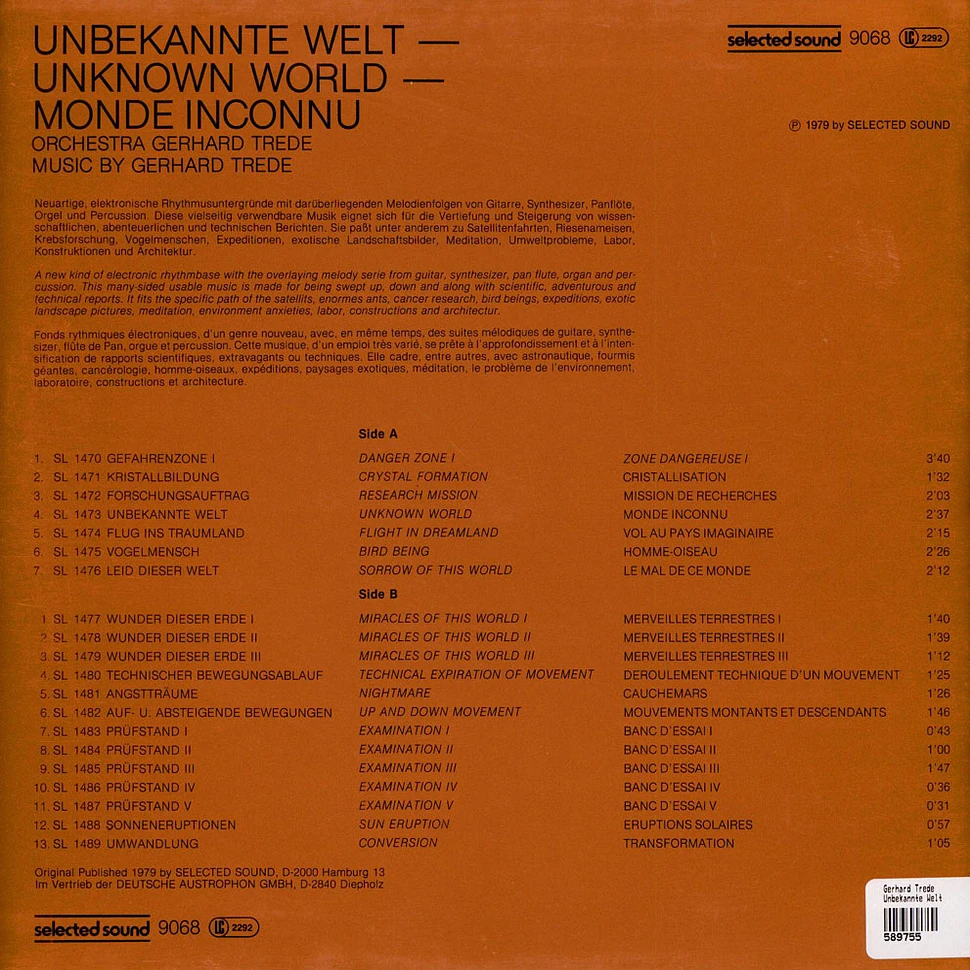 Orchestra Gerhard Trede - Unbekannte Welt = Unknown World