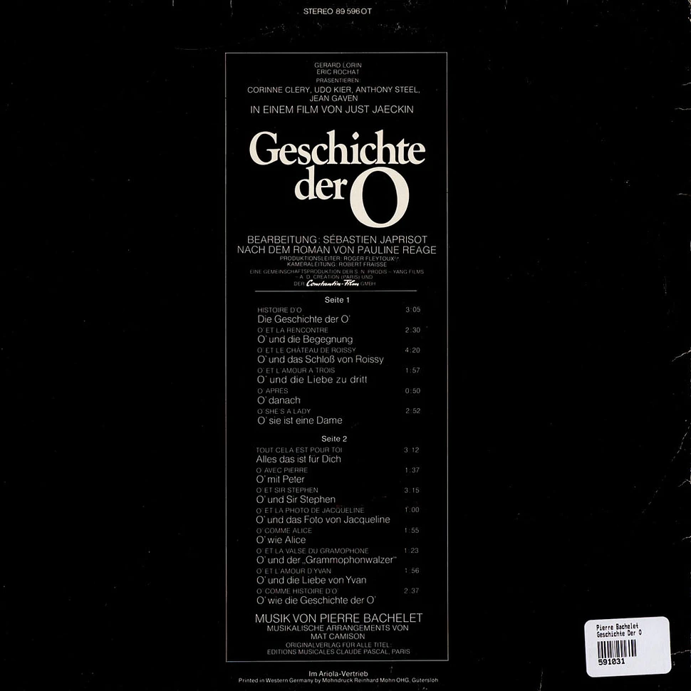 Pierre Bachelet - Geschichte Der O