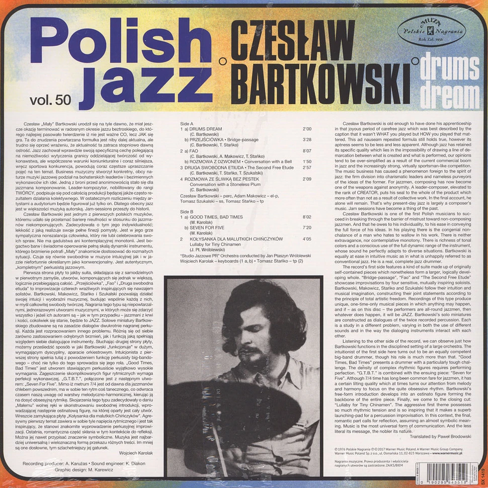 Czeslaw Bartkowski - Drums Dream