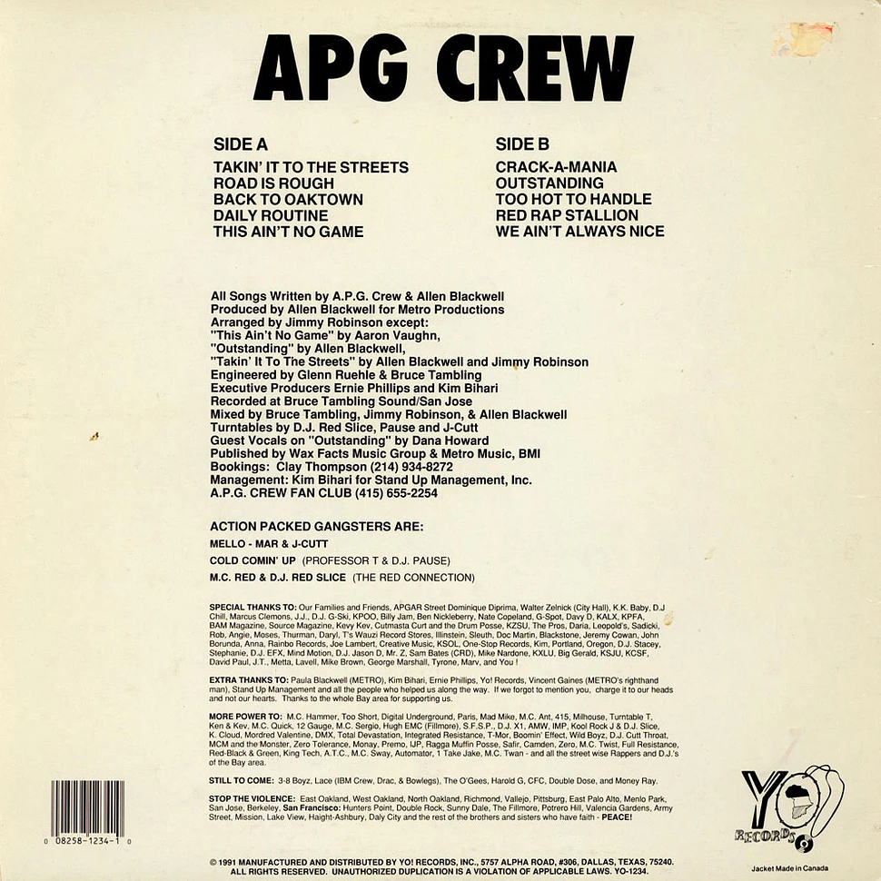 A.P.G. Crew - Oaktown's Finest