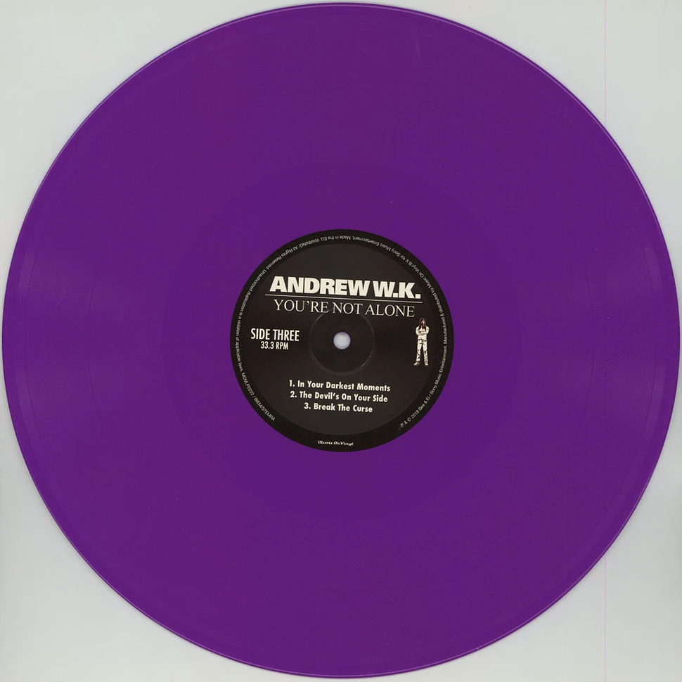 Andrew W.K. - You’re Not Alone Light Purple Vinyl Edition