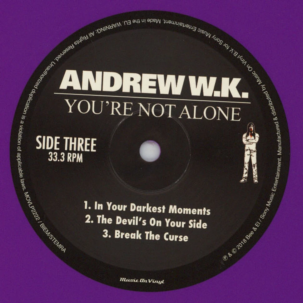 Andrew W.K. - You’re Not Alone Light Purple Vinyl Edition