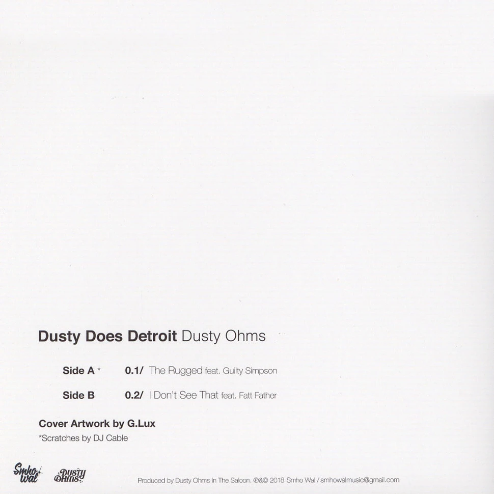 Dusty Ohms - Dust Does Detroit feat. Guilty Simpson & Fatt Father