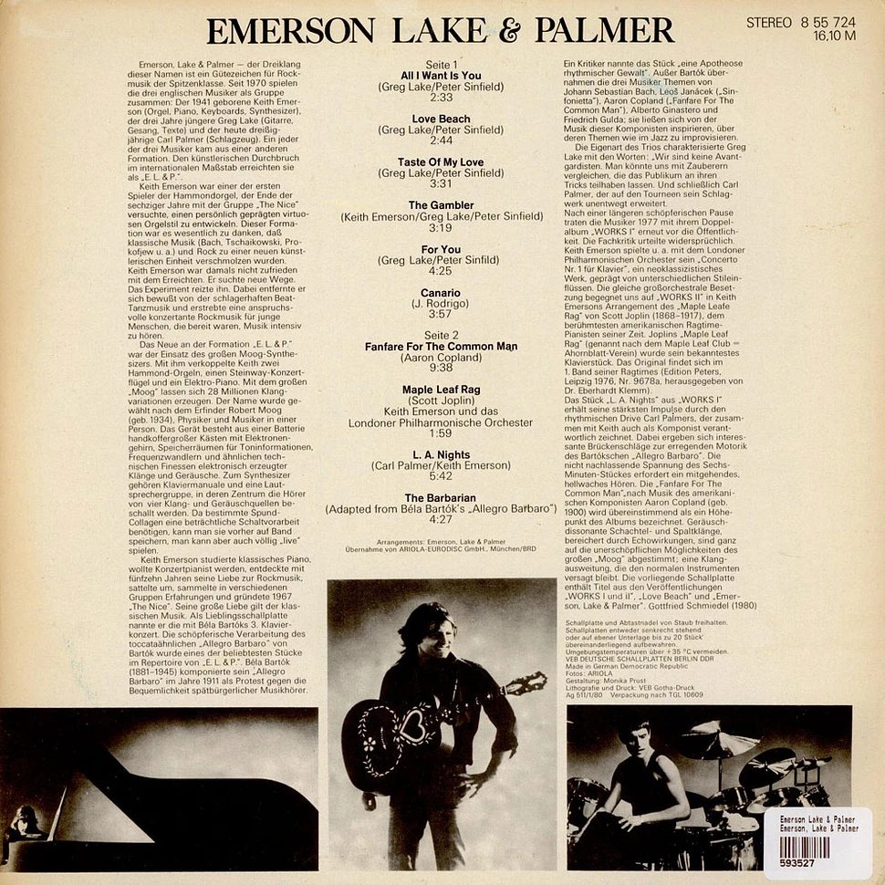 Emerson, Lake & Palmer - Emerson, Lake & Palmer