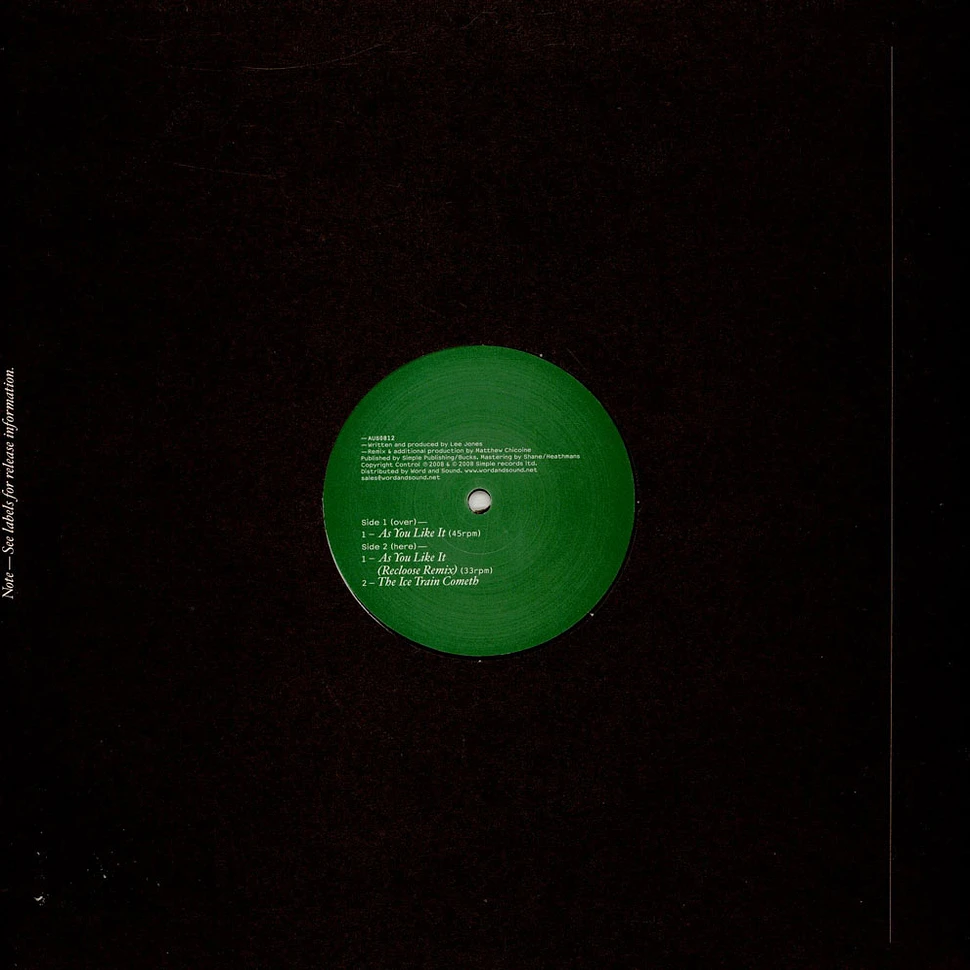 Lee Jones - As You Like It EP