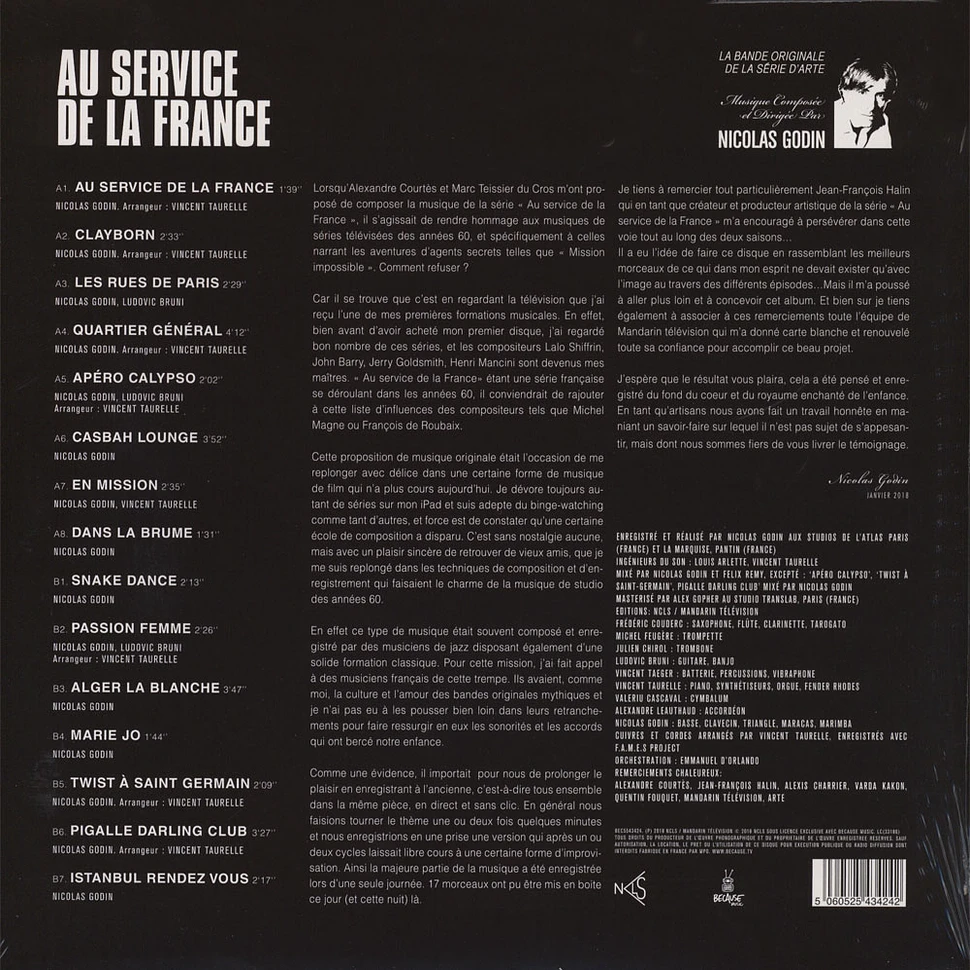 Nicolas Godin - OST Au Service De La France