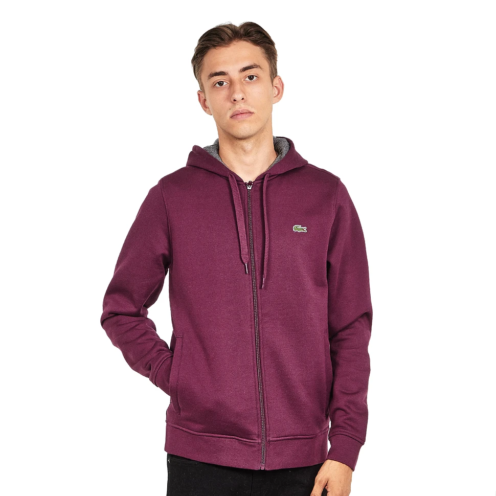 Lacoste - Brushed Fleece Zip-Up Hoodie___ALT