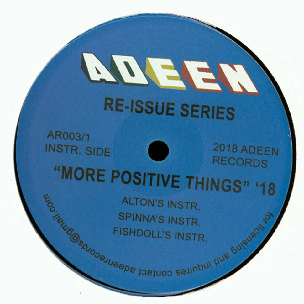 Alton Miller - More Positive Things Remixes