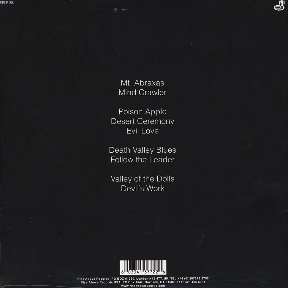 Uncle Acid & The Deadbeats - Mind Control Orange / Black Splatter Vinyl Edition