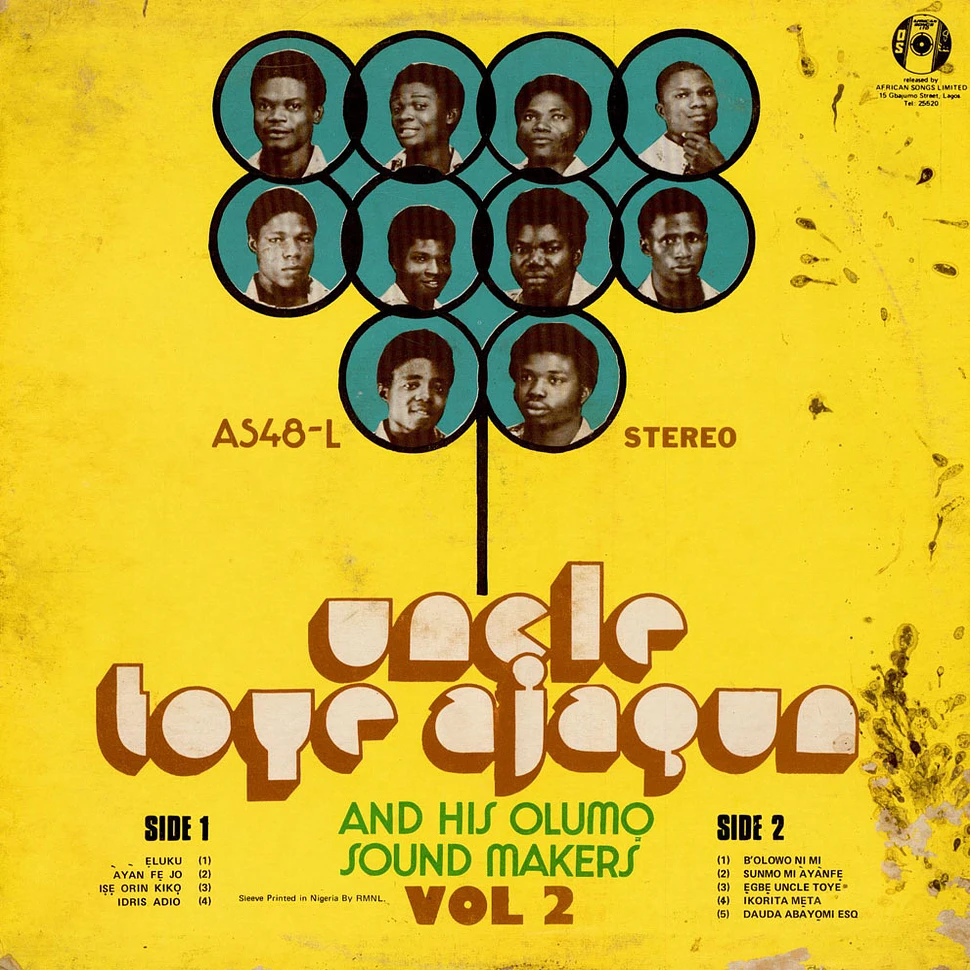 Uncle Toye Ajagun And His Olumo Sound Makers - Vol. 2