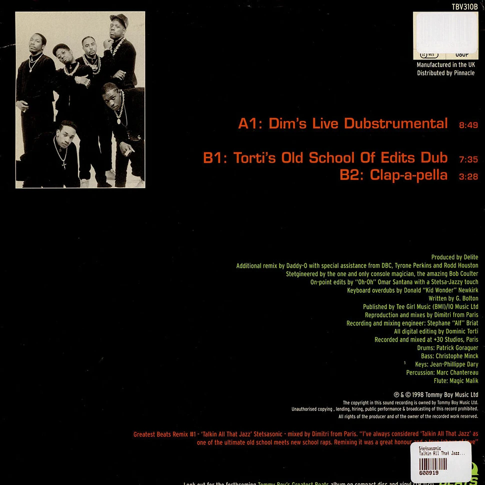 Stetsasonic Talkin All That Jazz (Remixes Pt. 2) Vinyl 12" 1998