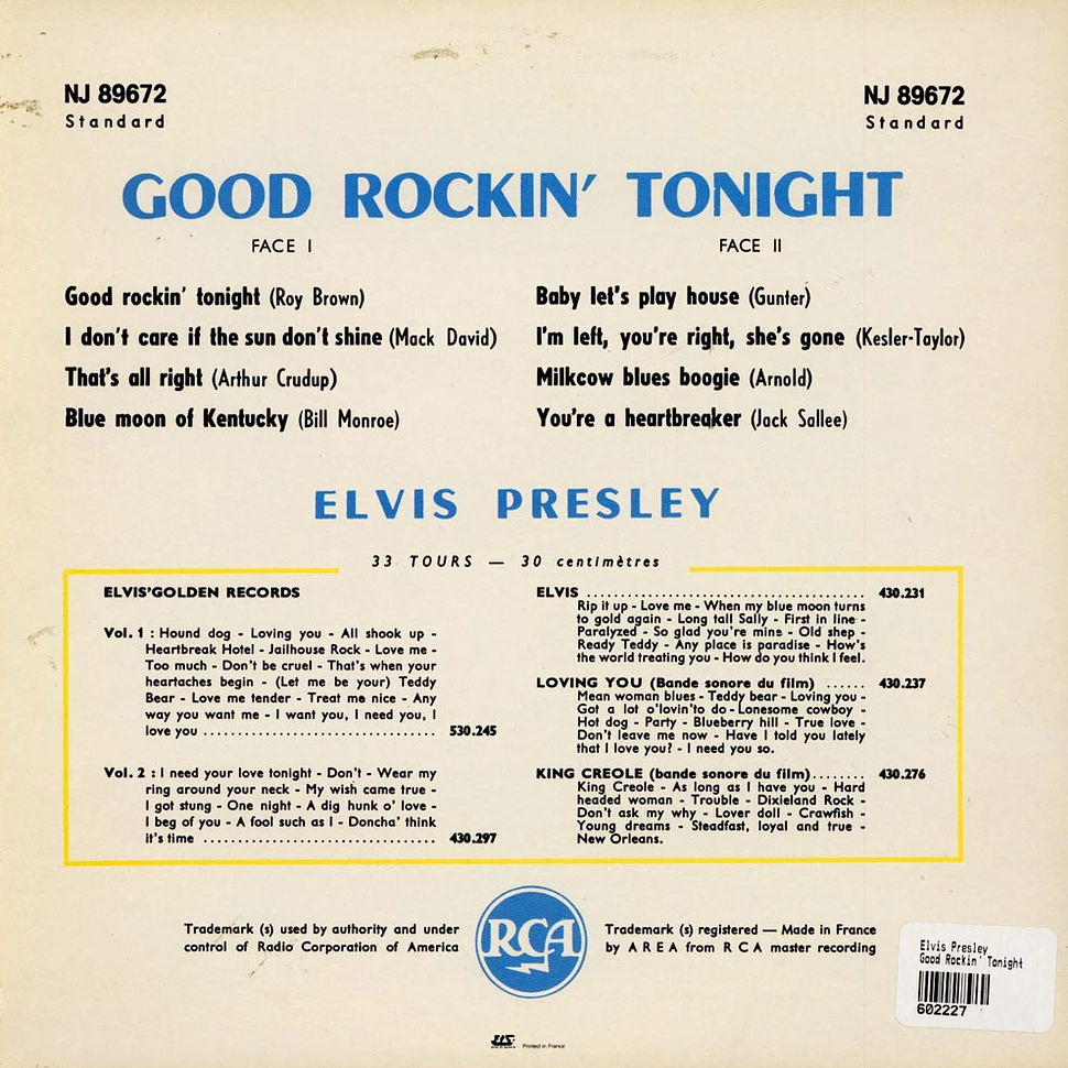 Elvis Presley - Good Rockin' Tonight