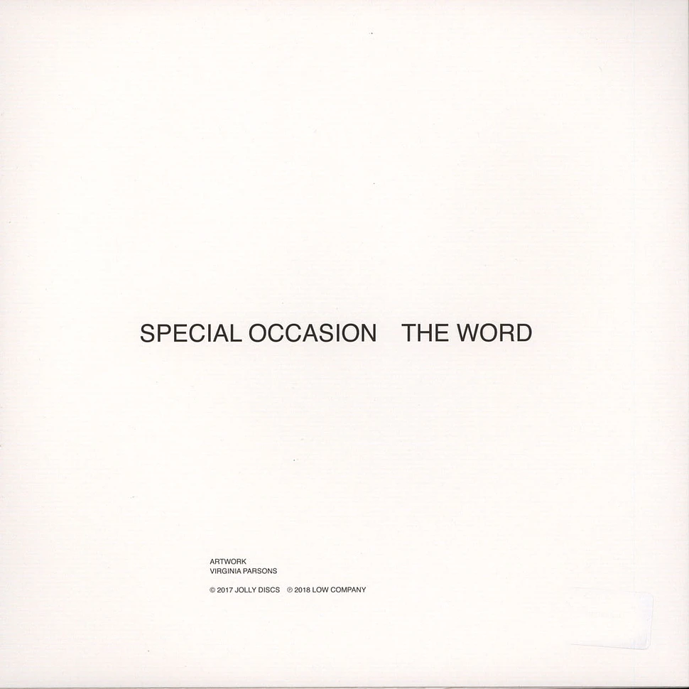 Special Occasion - The Word
