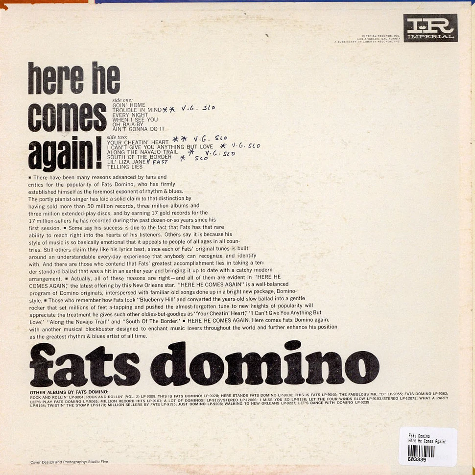 Fats Domino - Here He Comes Again!