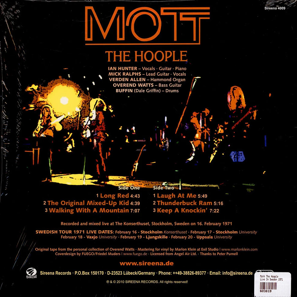 Mott The Hoople - Live In Sweden 1971