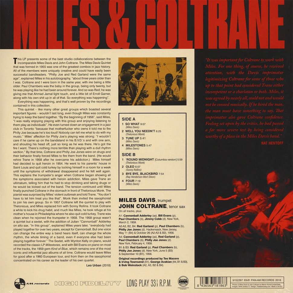 Miles Davis & John Coltrane - Miles & Coltrane