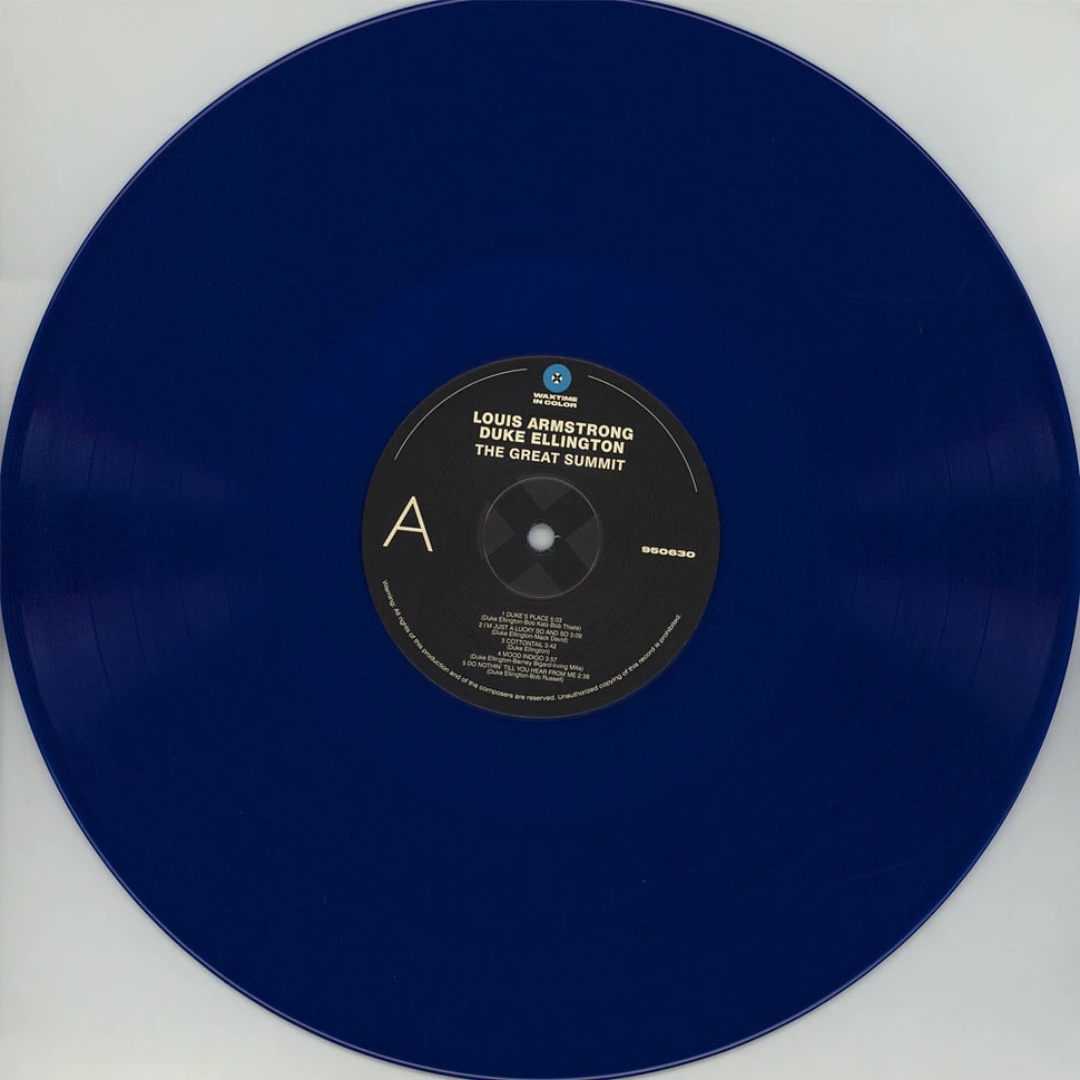 Louis Armstrong & Duke Ellington - The Great Summit Transparent Blue Vinyl Edition