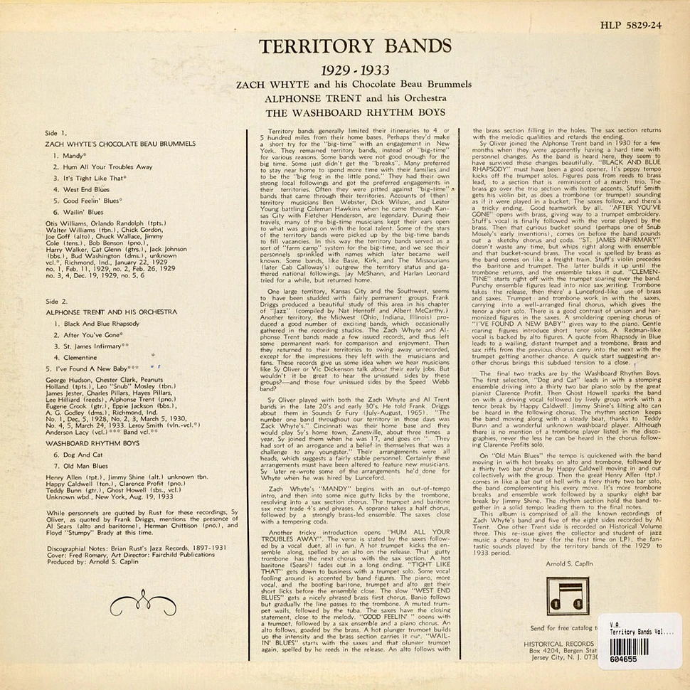 V.A. - Territory Bands Vol. 2 1927-1931