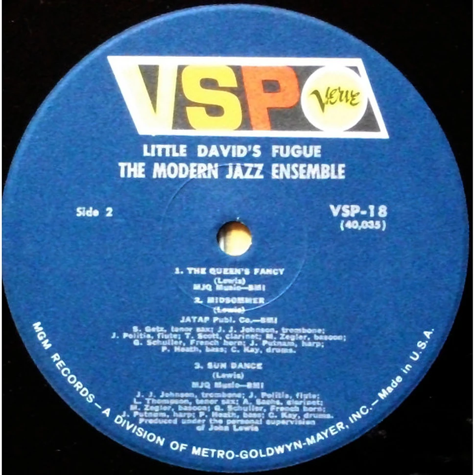 The Modern Jazz Ensemble - Little David's Fugue