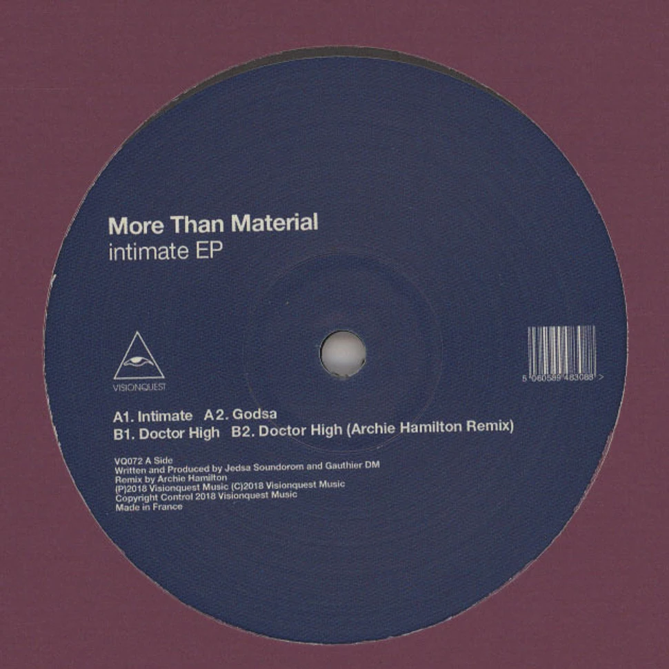 More Than Material - Intimate EP Archie Hamilton Remix