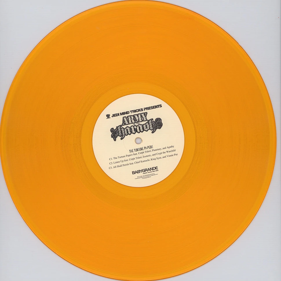 Army Of The Pharoahs - The Torture Papers Remastered Orange Vinyl Edition