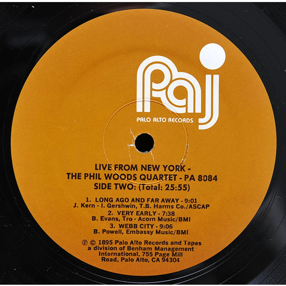 The Phil Woods Quartet - Live From New York