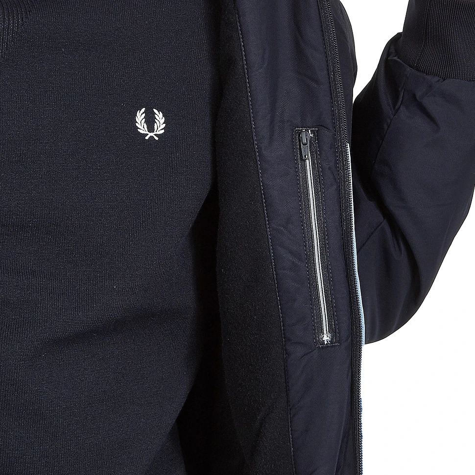 Fred Perry - Hooded Panelled Quilted Jacket