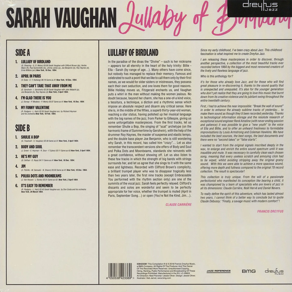 Sarah Vaughan - Lullaby Of Birdland