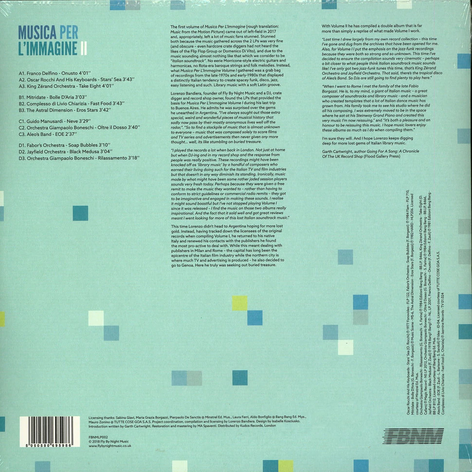 V.A. - Musica Per L'immagine II Lost Italian Library Music Of The 1970s/80s