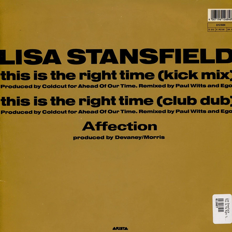 Lisa Stansfield - This Is The Right Time (Kick Mix)