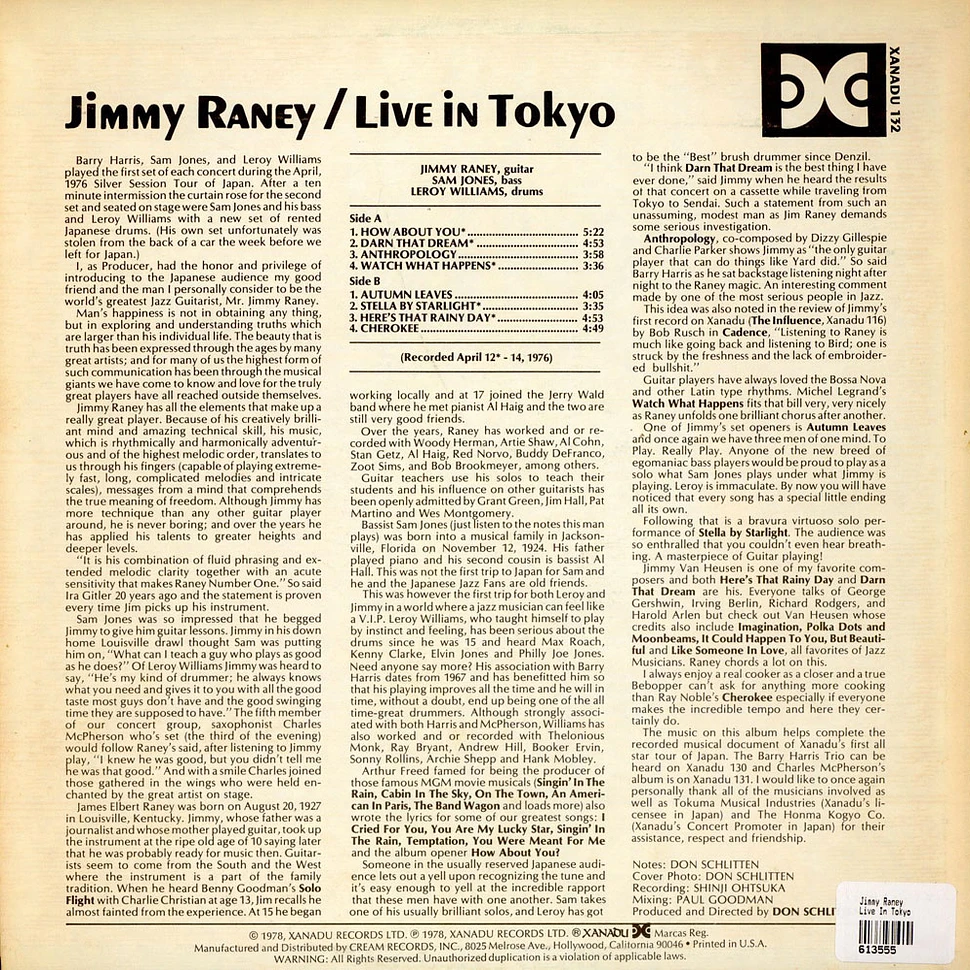 Jimmy Raney - Live In Tokyo