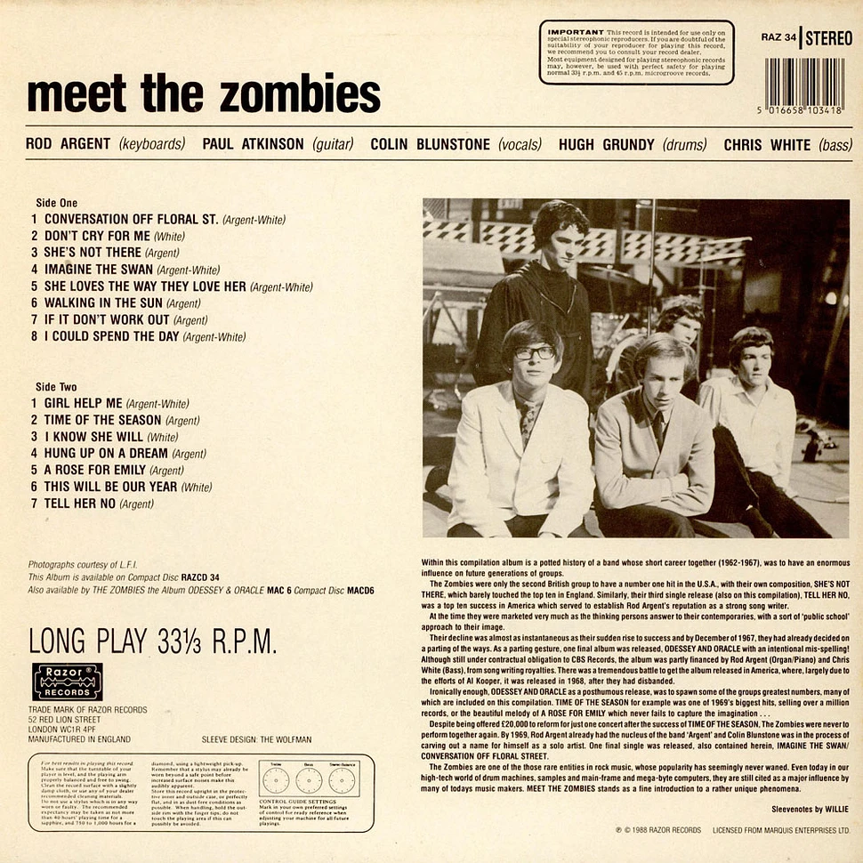 The Zombies - Meet The Zombies!