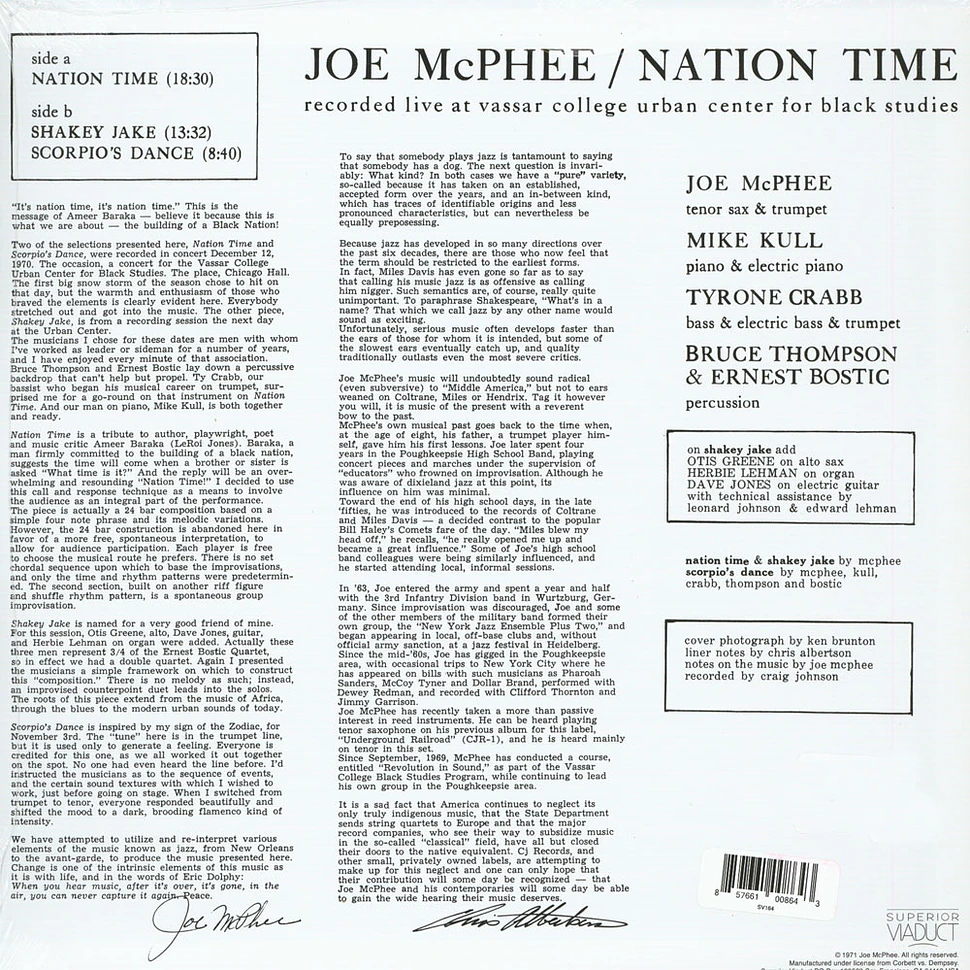 Joe McPhee - Nation Time