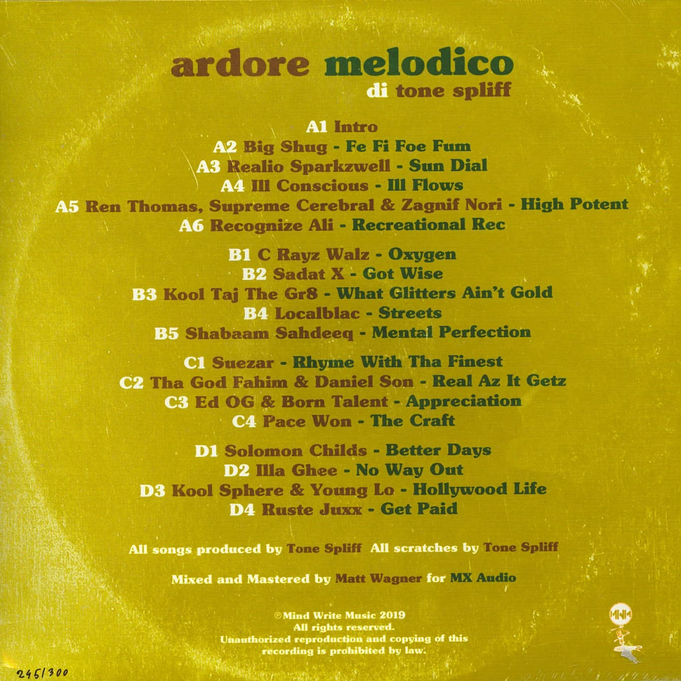Tone Spliff - Ardore Melodico