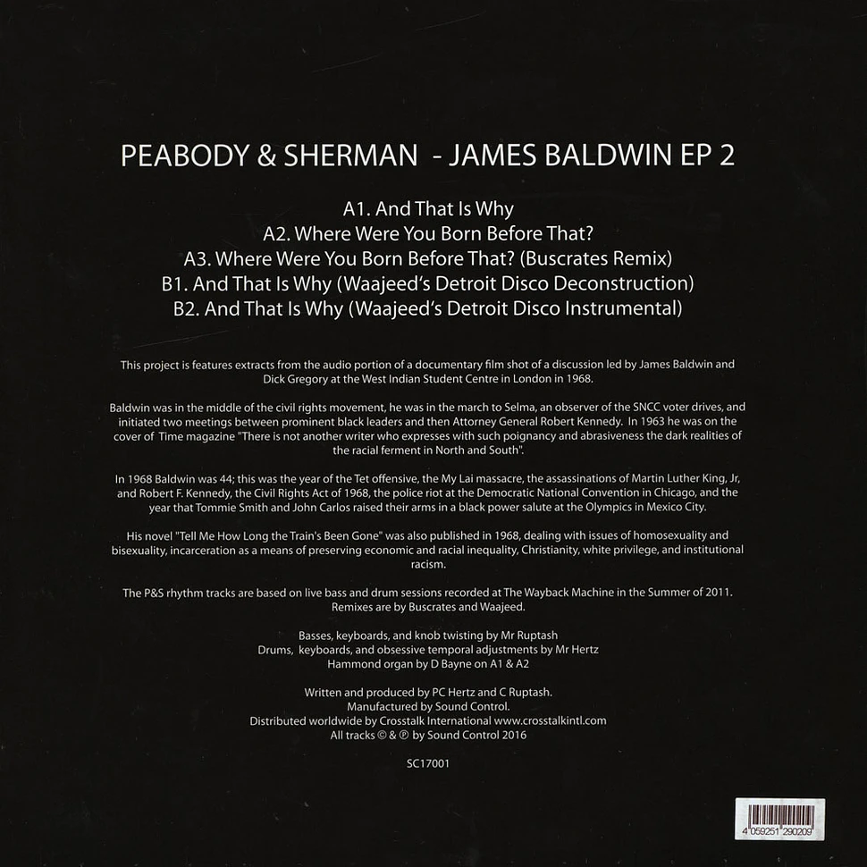 Peabody & Sherman - James Baldwin EP 2 Waajeed Remixes