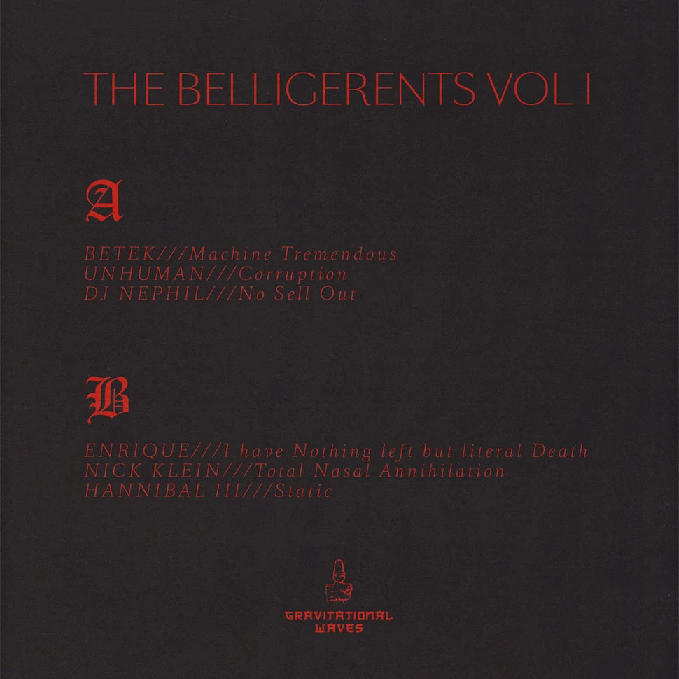 V.A. - The Belligerents Volume 1