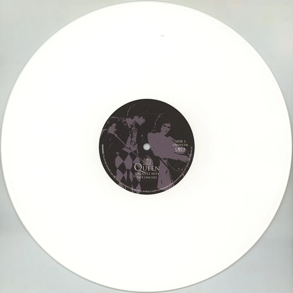 Queen - Greatest Hits In Concert - The Legendary Broadcast White Vinyl Edition