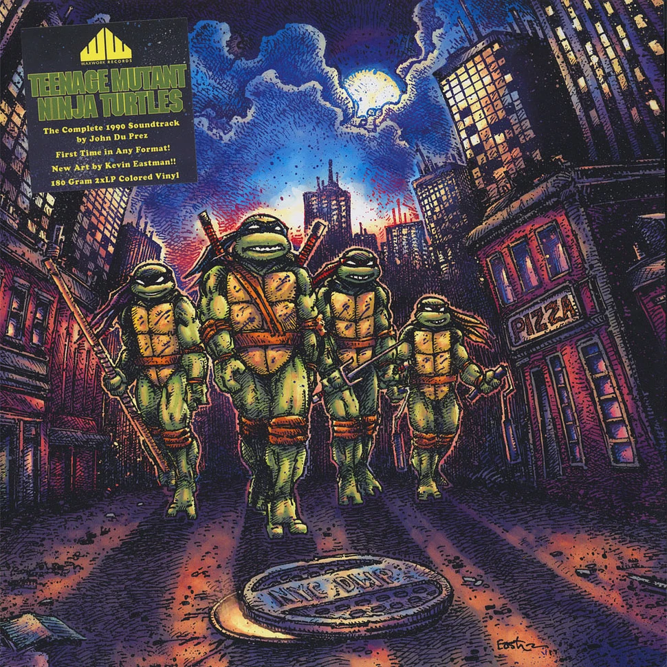 John Du Prez - OST Teenage Mutant Ninja Turtles Casey Jones Edition Blue & White Vinyl