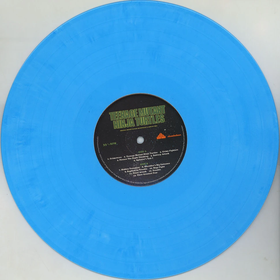 John Du Prez - OST Teenage Mutant Ninja Turtles Casey Jones Edition Blue & White Vinyl