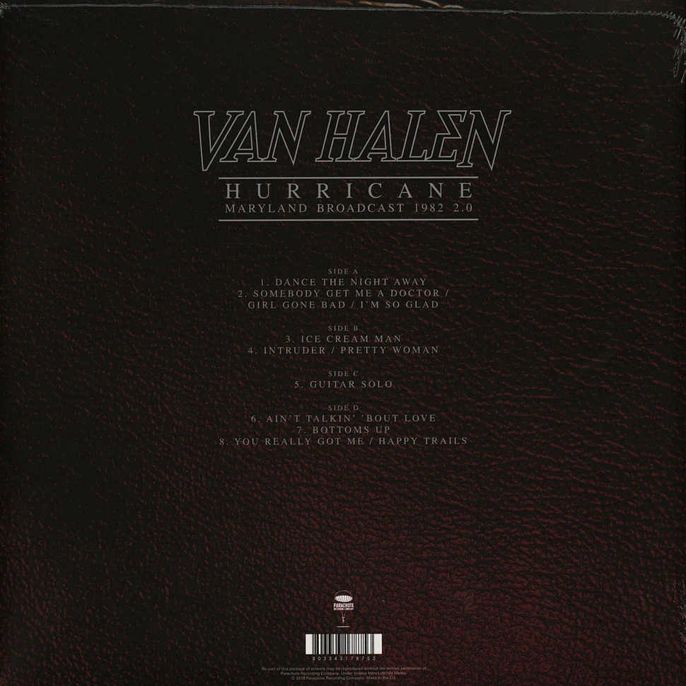 Van Halen - Hurricane - Maryland Broadcast 1982 2.0 Colored Vinyl Edition