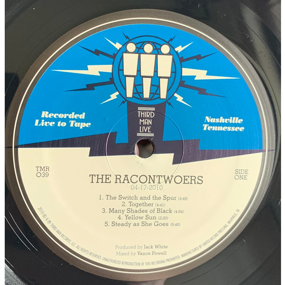 The Racontwoers - Live At Third Man Records - Vinyl LP - 2010 - US -  Reissue
