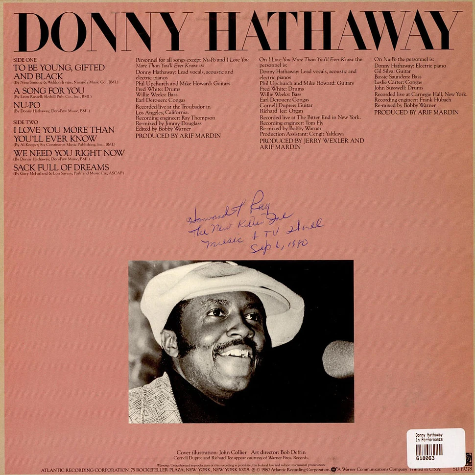 Donny Hathaway - In Performance